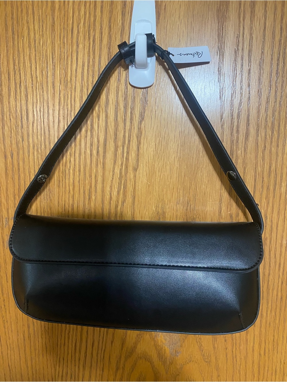 Black Shoulder Bag- Sleek Minimalist Design